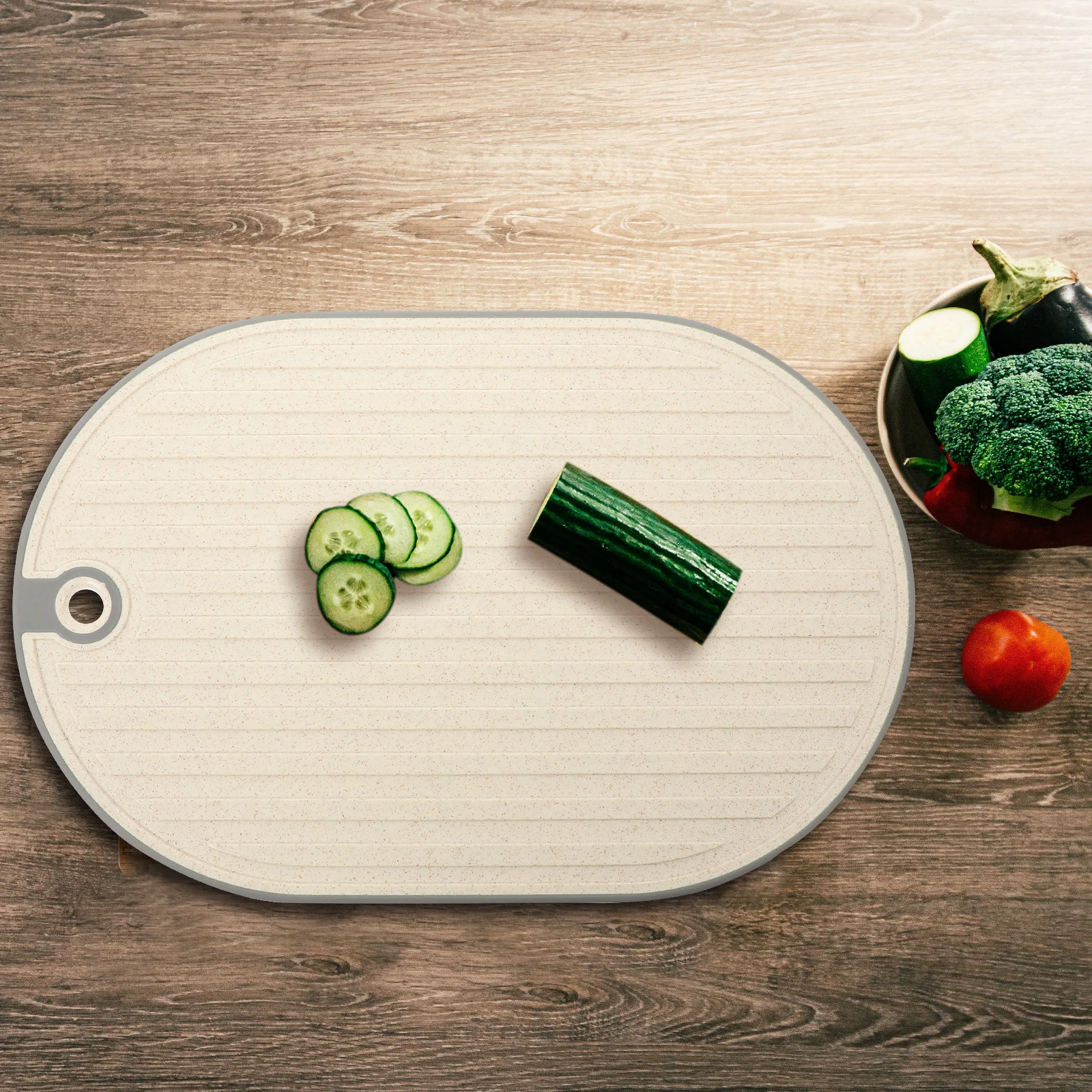 

1 комплект разделочной доски пищевого качества, двухсторонняя, можно мыть в посудомоечной машине, сверхмощная разделочная доска для кухни, мяса, овощей, подвесная