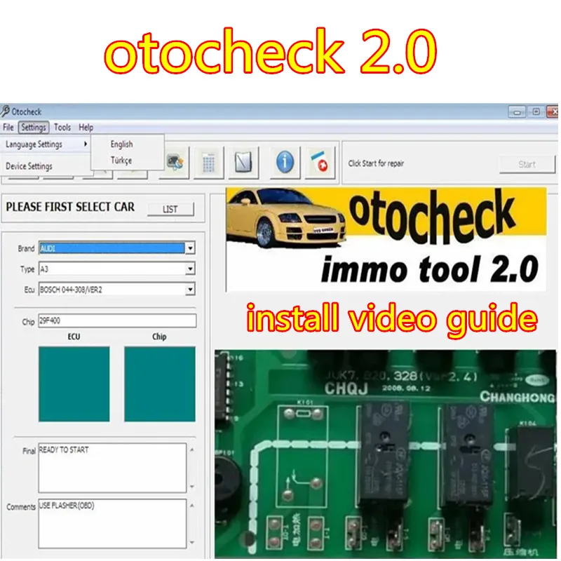 

Immo Software Otochecker 2.0 OTO Checker Cleaner car anti-theft system repair software is suitable for French original cars