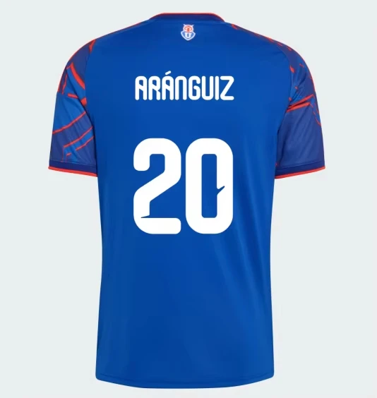 2026-2027 Modisches Produkt Universidad De Chile Fußballtrikot Y2k-Stil Fußballshirt Sportliches Schnelltrocknendes T-Shirt Eltern-Kind – Detail 3