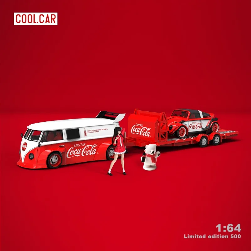 Set di contenitori Coca-Cola 1:64, modello di auto in lega pressofusa, per adolescenti che giocano con, decorazione per adulti, regalo di compleanno per bambini.