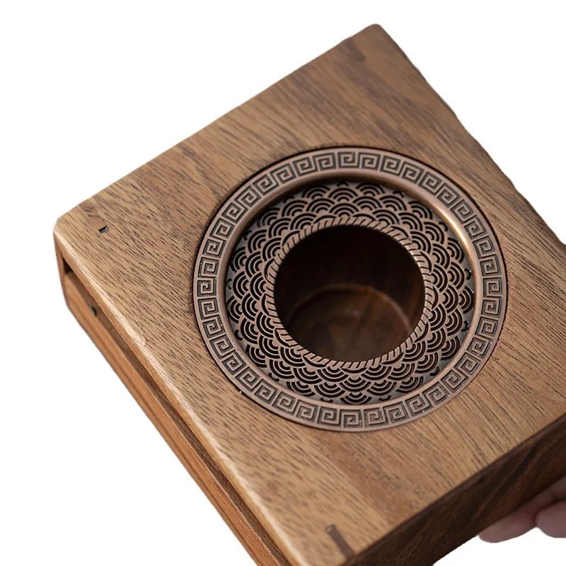 

Walnut Warm stove Household candle heating Roasting stove Open flame Warm Indoor tea maker Tea stove