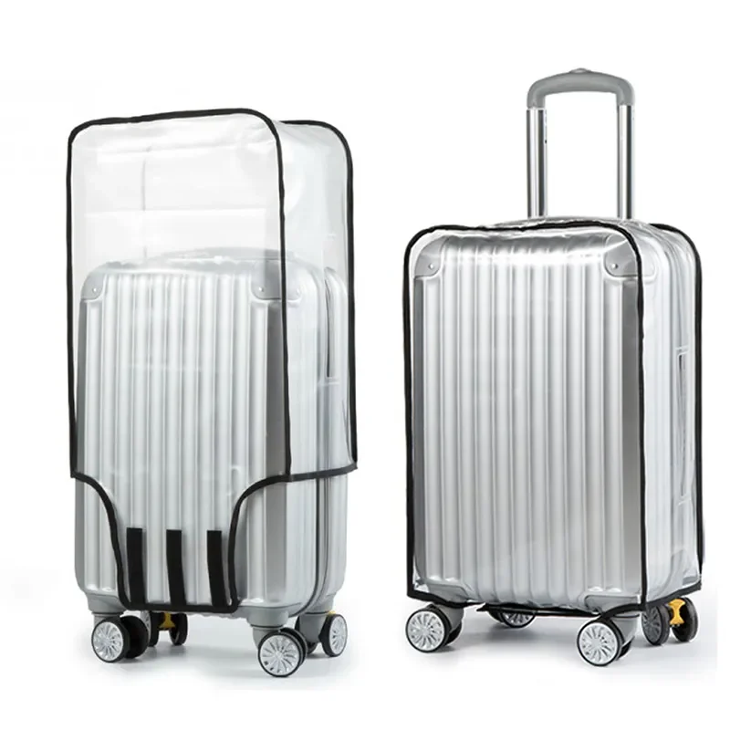 Luggage Cover 2023 Transparent PVC Luggage Covers Waterproof Trolley Suitcase Dust Cover Dustproof Travel Organizer Accessories