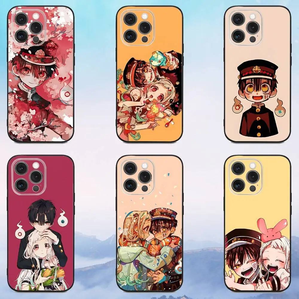 

H-Hanako Anime Kun Phone Case For iPhone 16e,16,15,14,13,12,11,Pro,X,XS,Max,XR,Plus,Mini Soft Black Cover