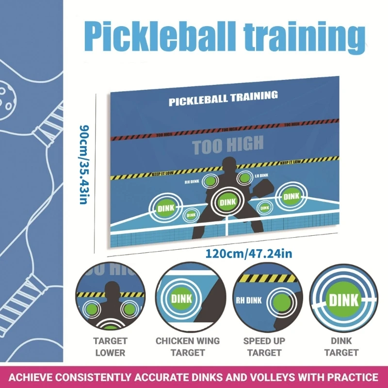 Tabla práctica para patio Dink, equipo entrenamiento Dink Pad, ayuda para entrenamiento rebotador, envío directo