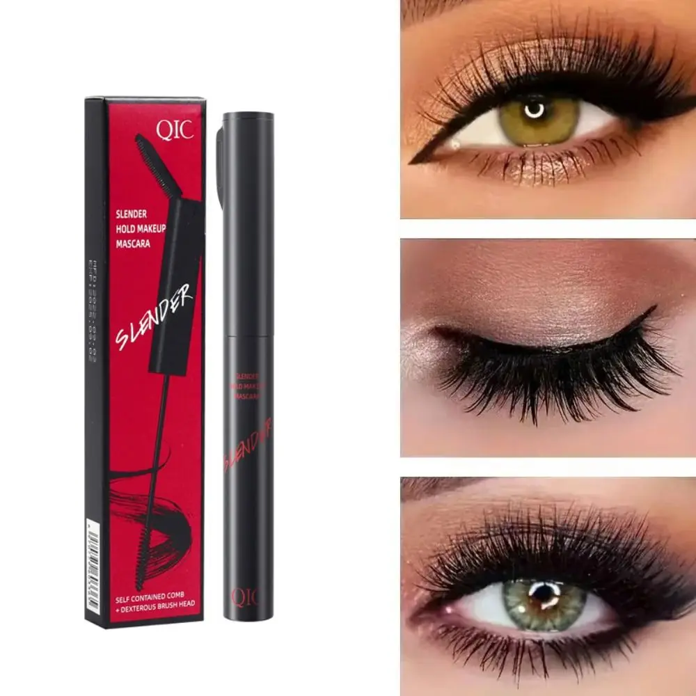 Langlebige wasserfeste Wimperntusche, wasserfestes Wimpern-Make-up mit schwarzer Tinte, natürlicher Look, nicht verschmierende, transferfeste Wimperntusche