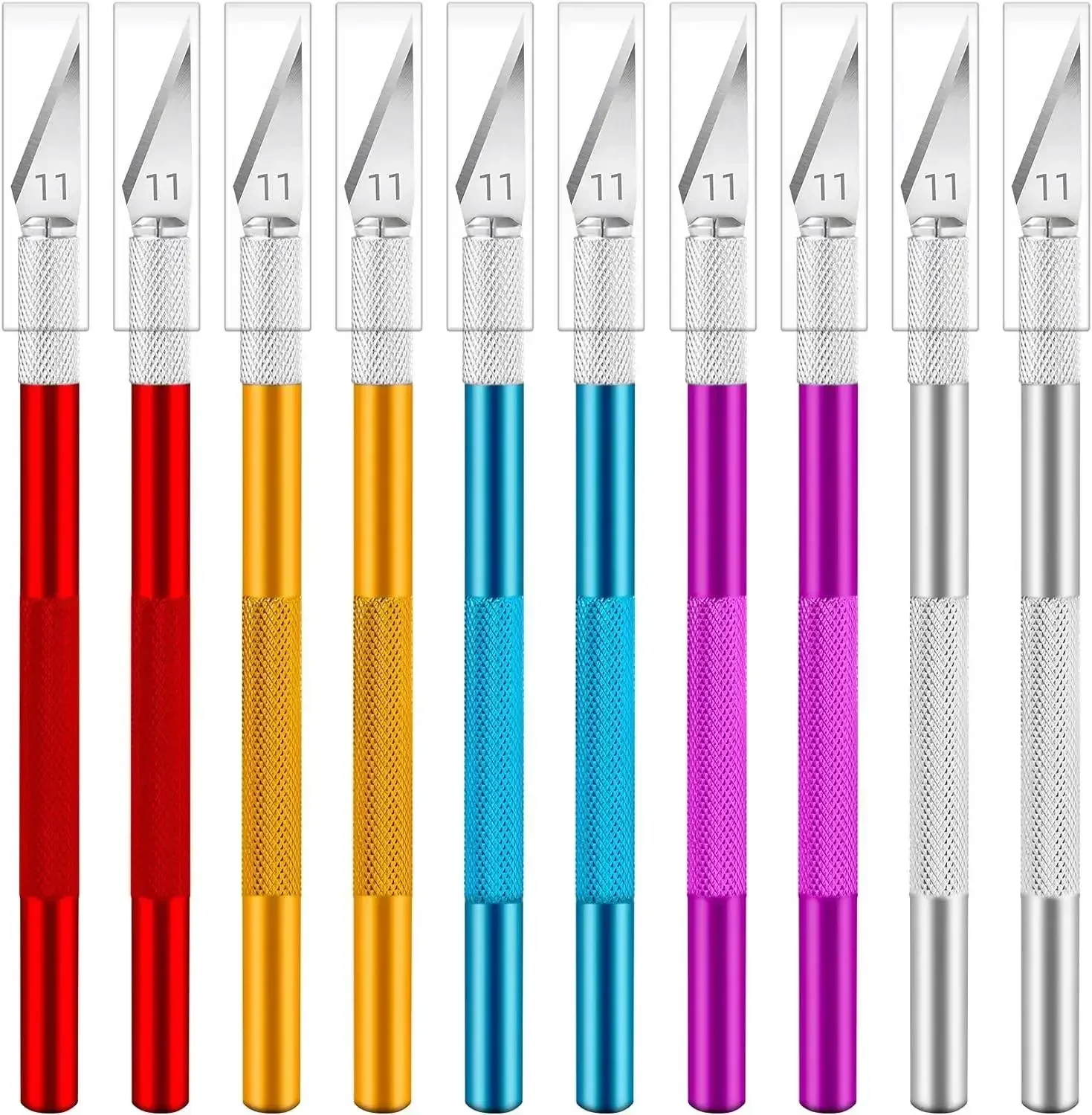 Xacto para cortar 10 nuevos cuchillos de afeitar Hobby, juego de cuchillas Exacto, creación de manualidades