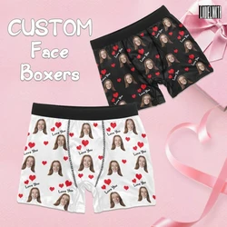 Cuecas Boxer personalizadas com rosto engraçado e foto, presente personalizado do dia dos namorados, roupas íntimas melhores presentes para namorado marido e esposa