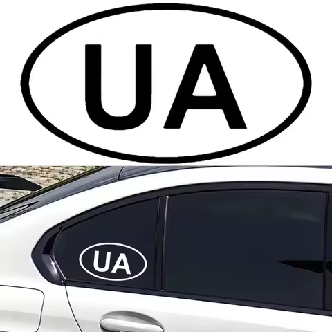 Funny UA Car Stickers Waterproof Bumper Body Windshield Window Accessories Scratch Vinyl Decals Decoration