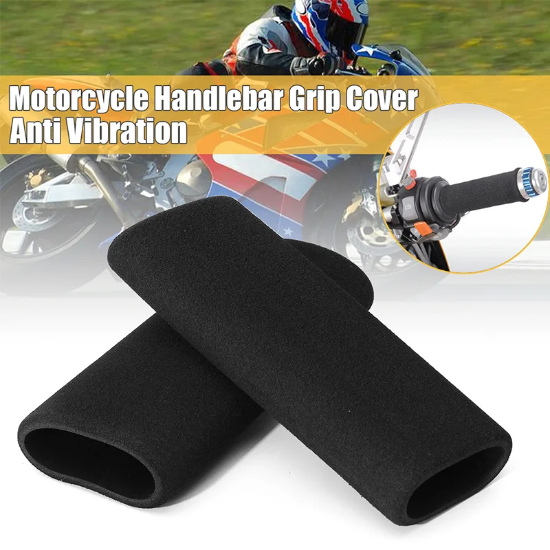 27mm capa de apertos de motocicleta antiderrapante espuma anti vibração conforto guiador manga scooter moto acessórios 1 par
