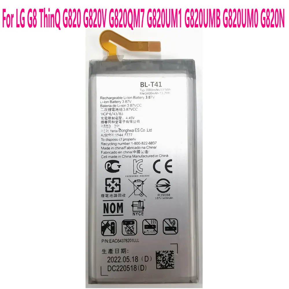 New High Quality BL-T41 Battery For LG G8 ThinQ G820 G820V G820QM7 G820UM1 G820UMB G820UM0 G820N Mobile Phone