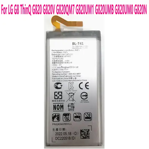 LG 휴대폰용 고품질 BL-T41 배터리, LG G8 ThinQ G820 G820V G820QM7 G820UM1 G820UMB G820UM0 G820N