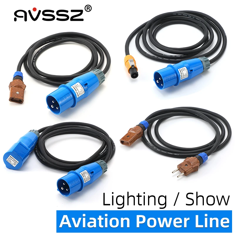 

AVSSZ 3×2.5mm ² Power Line 16A Waterproof Industrial Aviation Plug 10A Bakelite Plug for Performance,Truss Install,PC Light Beam