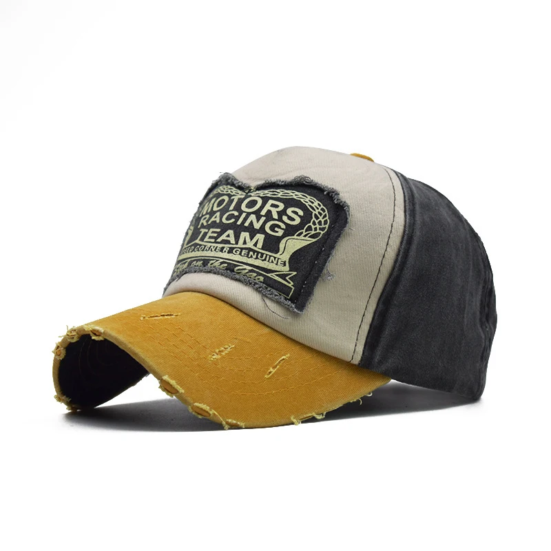 Men Women Baseball Cap Motors Racing Print Retro Sports Summer Snapback Hip Hop Cotton Washed Trucker Dad Hats Gorras H052 - Image 5