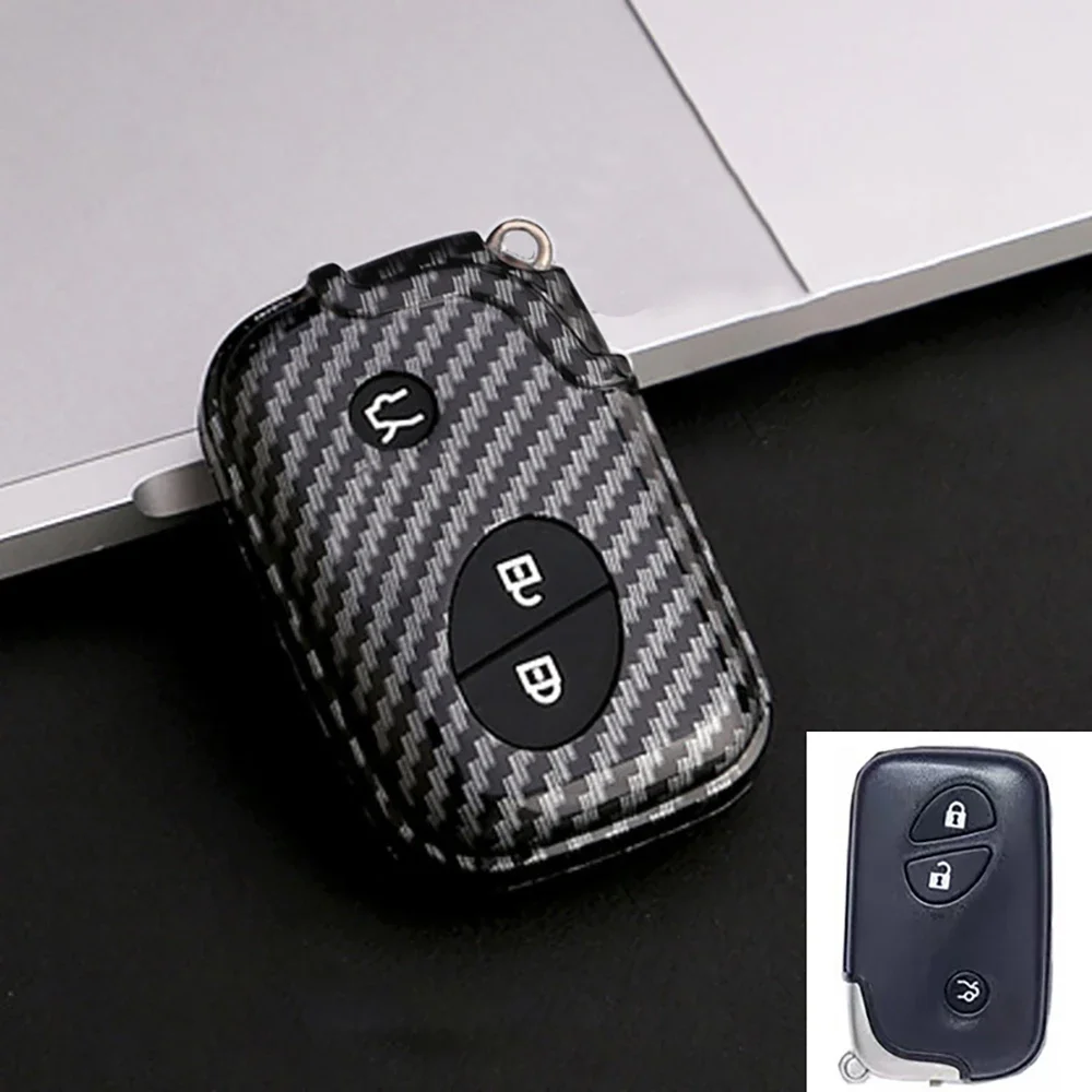 

3/4 Buttons ABS Carbon Fiber Car Key Case Cover Fob For Lexus GS430 ES350 GS350 LX570 IS350 RX350 IS250 Key Shell