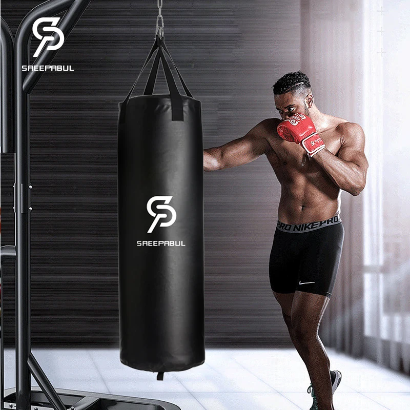 102/117CM Boxing Heavybag for Home Gym Hook Hanging Punching Sandbag Empty-Heavy Kick Muay Thai Sand Bag Free Shipping with Gift