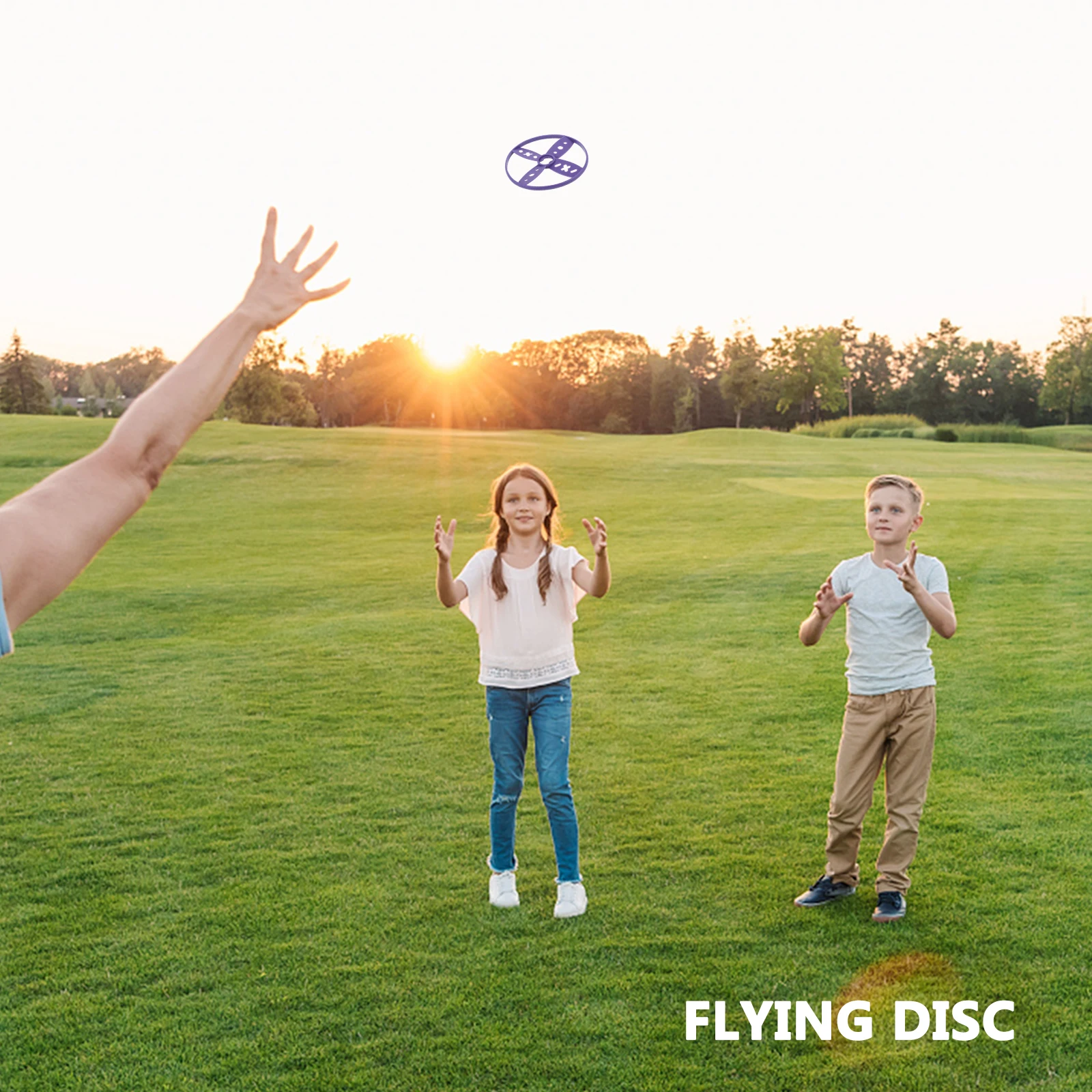 

8pcs Colored Flying Disc Kids Plaything Durable Outdoor Disc Garden Playground Wear-Resistant Plastic Handheld Discs For