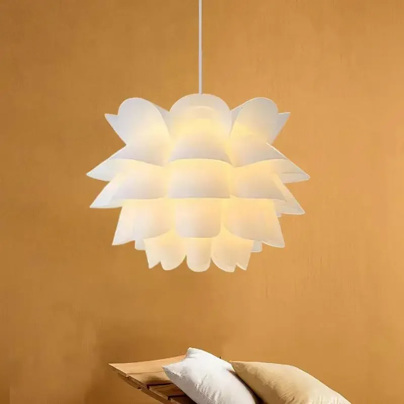 DIY Lotus Pendant Light Ceiling Lamps Puzzle Lights Modern Lamp Shade for North European Style Room Decoration