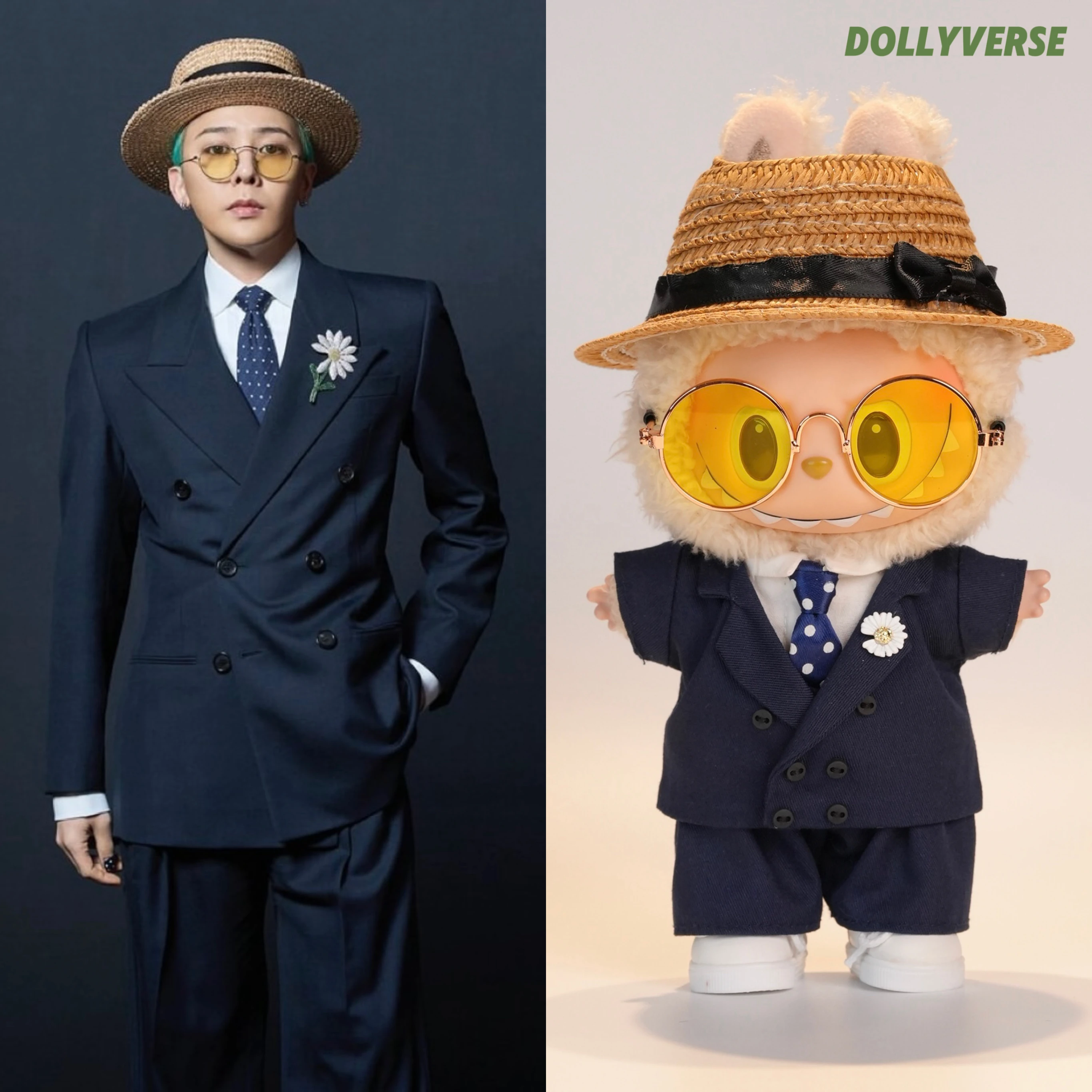 

For 17 cm Labubu clothes pendant Labubu gentleman clothes suit explosion for Ropa Labubu Accessories Clothes