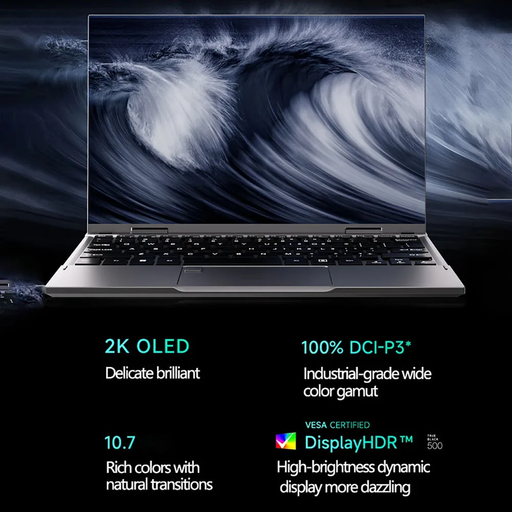 DR-S1 10.9'' 360° Fold Mini Laptop Intel N95 Touchscreens 16GB DDR5 Computer Notebook 2TB SSD Backlit Keyboard Tablet Laptop