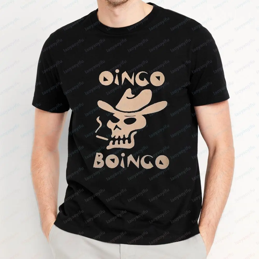 Oingo Boingo Retro Music Movement Unique Casual Trend Versatile for Both Men and Women Round-neck T-shirt