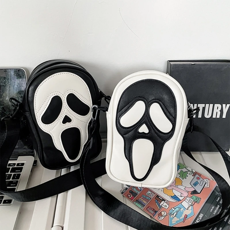 Modna torba na co dzień Torba na ramię Torby Crossbody dla chłopca Dziewczyna Torba GhostFaced E74B