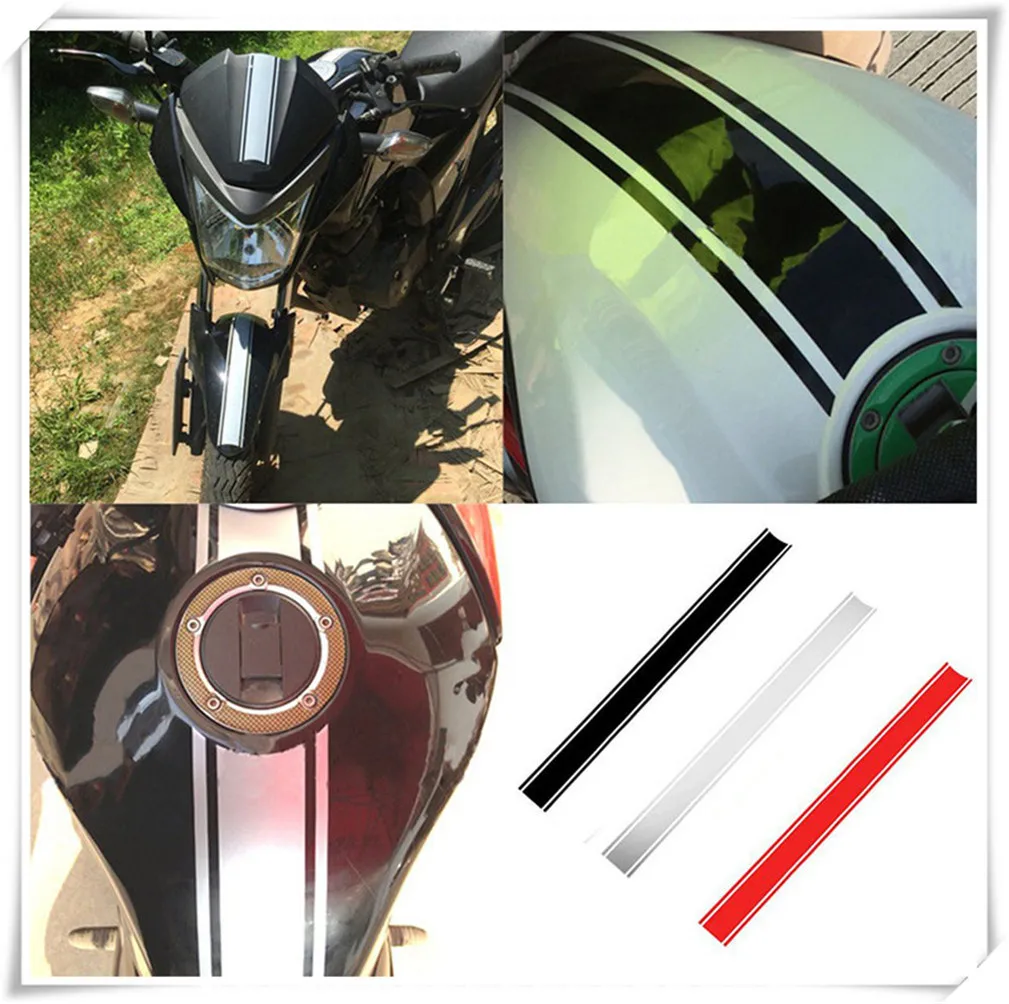 50*4.5CM 1PCs DIY Motorfiets Brandstoftank Sticker Waterdicht voor Kawasaki ER-5 GPZ500S EX500R NINJA ZX7R ZX7RR ZX9 ZZR1200