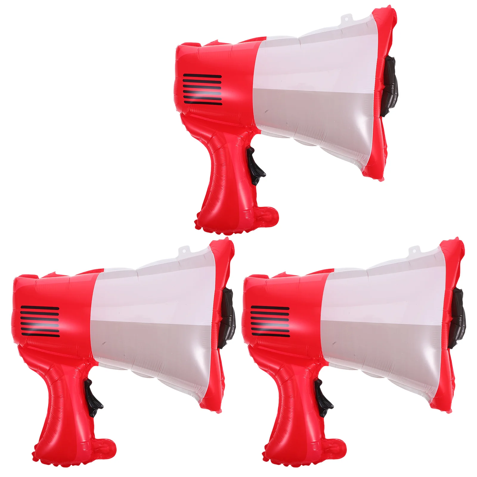 

3pcs Trumpet Balloons Firefighter Party Decorations Kids Bullhorn Balloons Birthday Favors Large Size