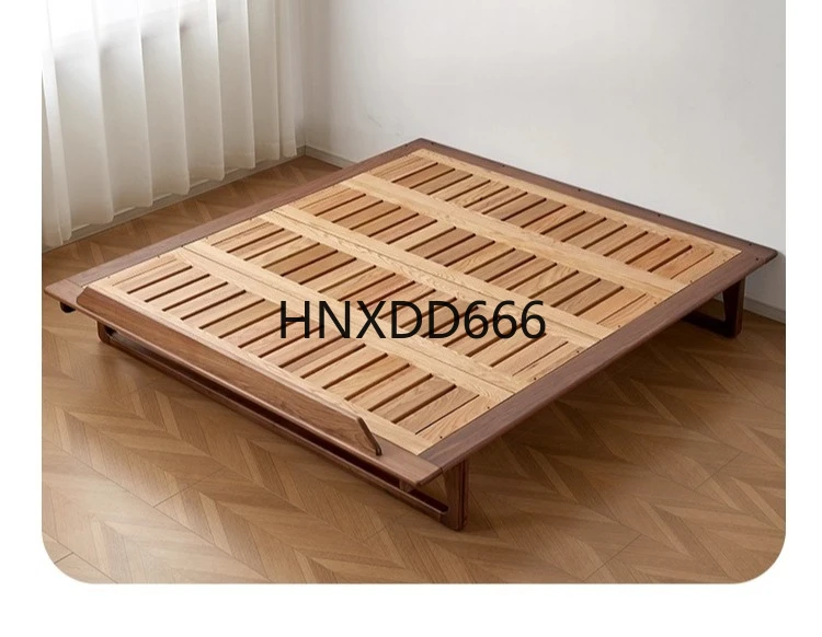 yss  Wooden bed All solid wood without bedside Simple Japanese-style low Bedroom Tatami