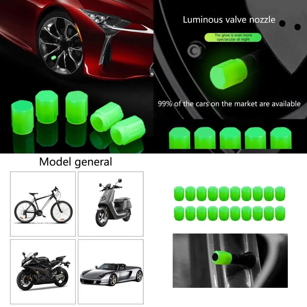 

02de Universal Luminous Calve Caps Пластиковые пыль-защищенные шины колесные ступицы светятся