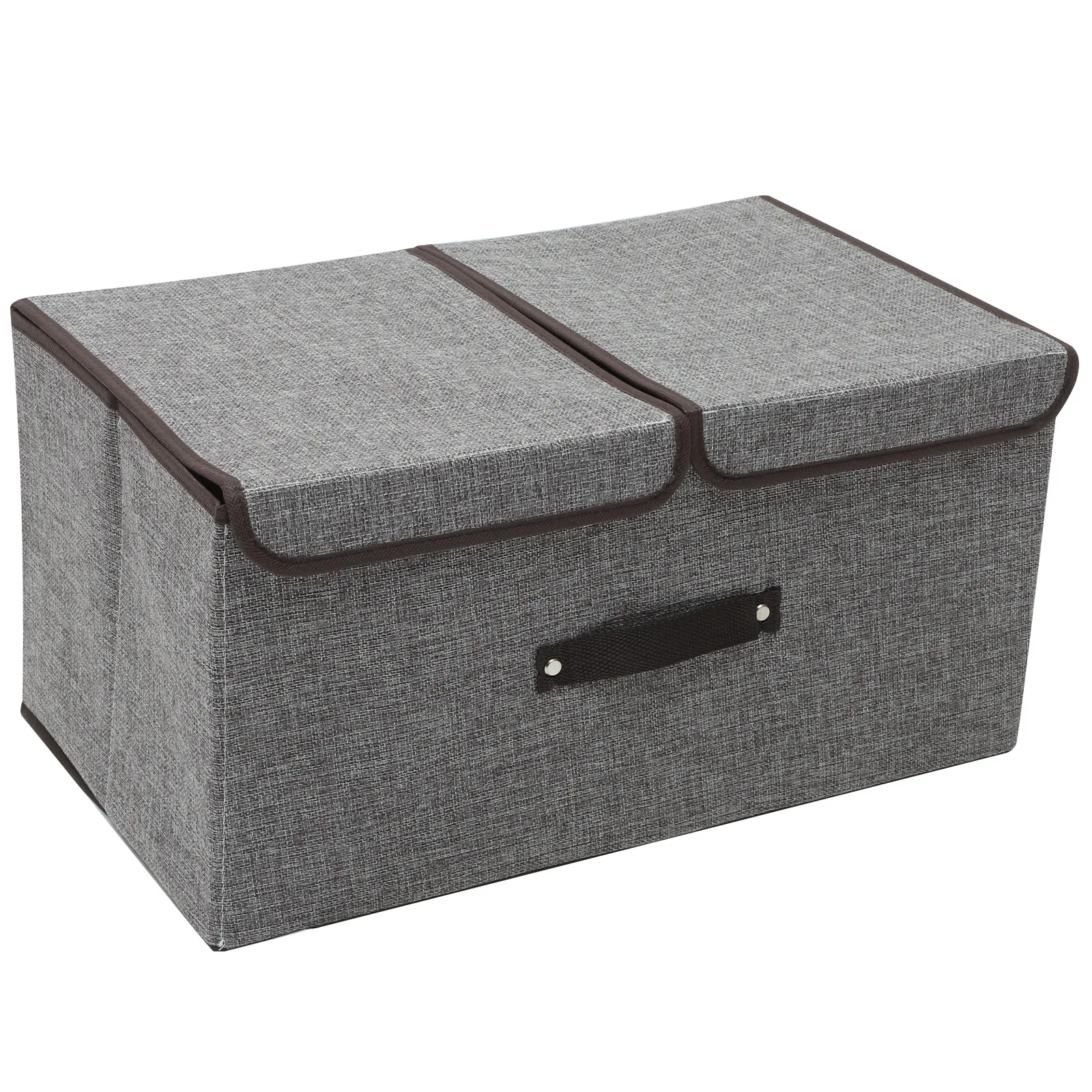 

Складной льняной хлопковый органайзер для хранения, вместительный контейнер для одежды и мелочей, для спальни и гардероба