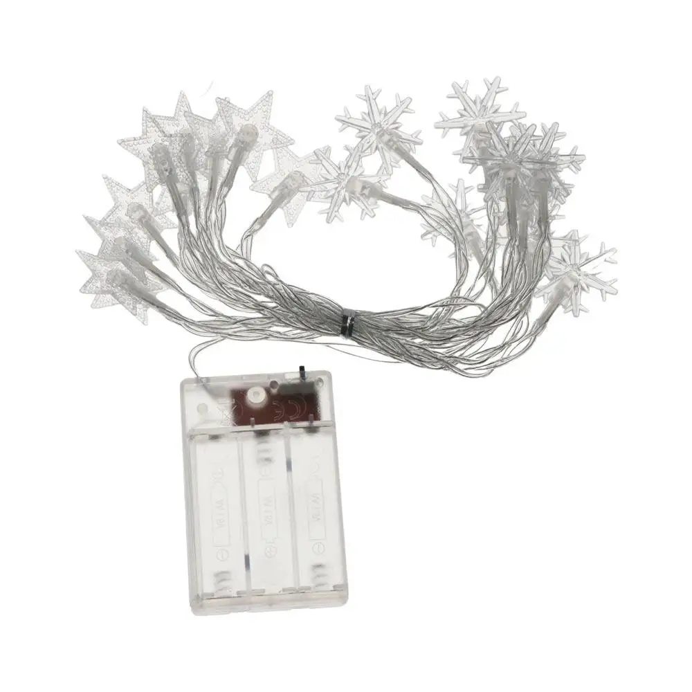 

Светодиодные гирлянды, снежинка, гирлянда, сказочный свет, вспышка, звезды, гирлянда, 1,5 м/3 м, на батарейках, рождественская елочная лампа для дома