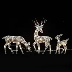 Lighted Christmas Reindeer Water Resistant Bright And Festive Holiday Decoration For Home Glowing Reindeer Outdoor Yard Ornament