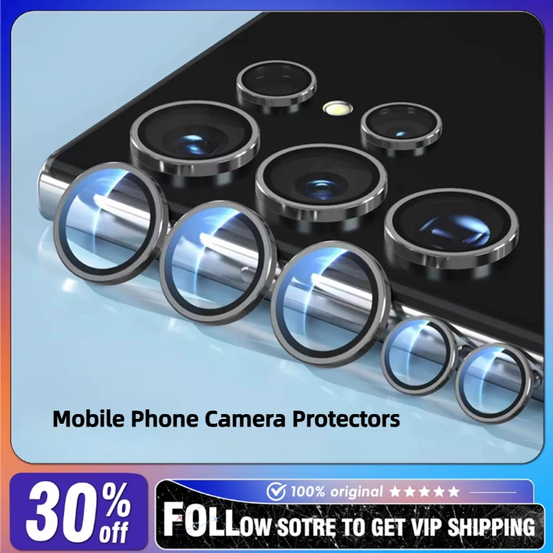BLUEO Samsung Mobile Phone Camera Protectors HD Fall Prevention Mobile Phone Camera Protective Film for Samsung S23/24/25 Ultra