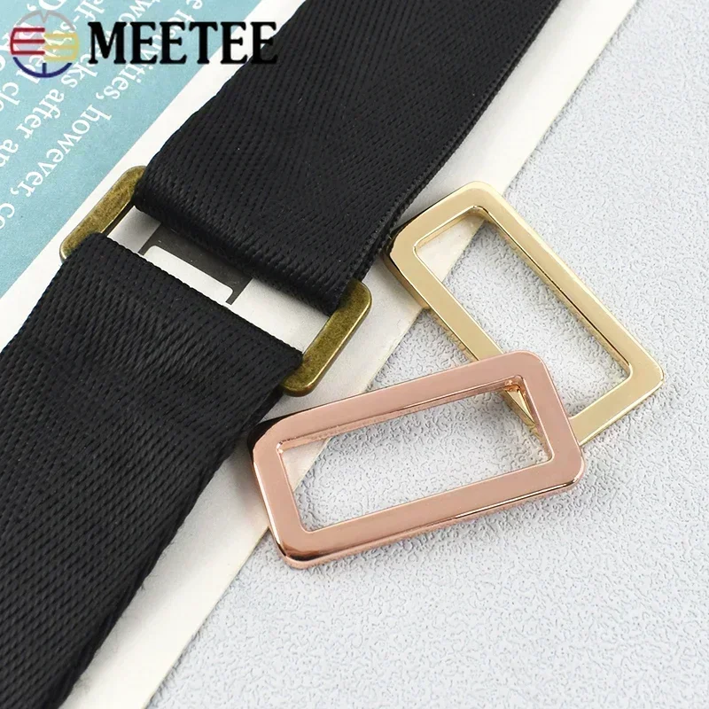Fotografia 6: 5/10 pçs 20-50mm saco de metal anel fivelas bolsa cinta cinto ajustar fecho webbing conector fivela loop diy acessórios de ferragem