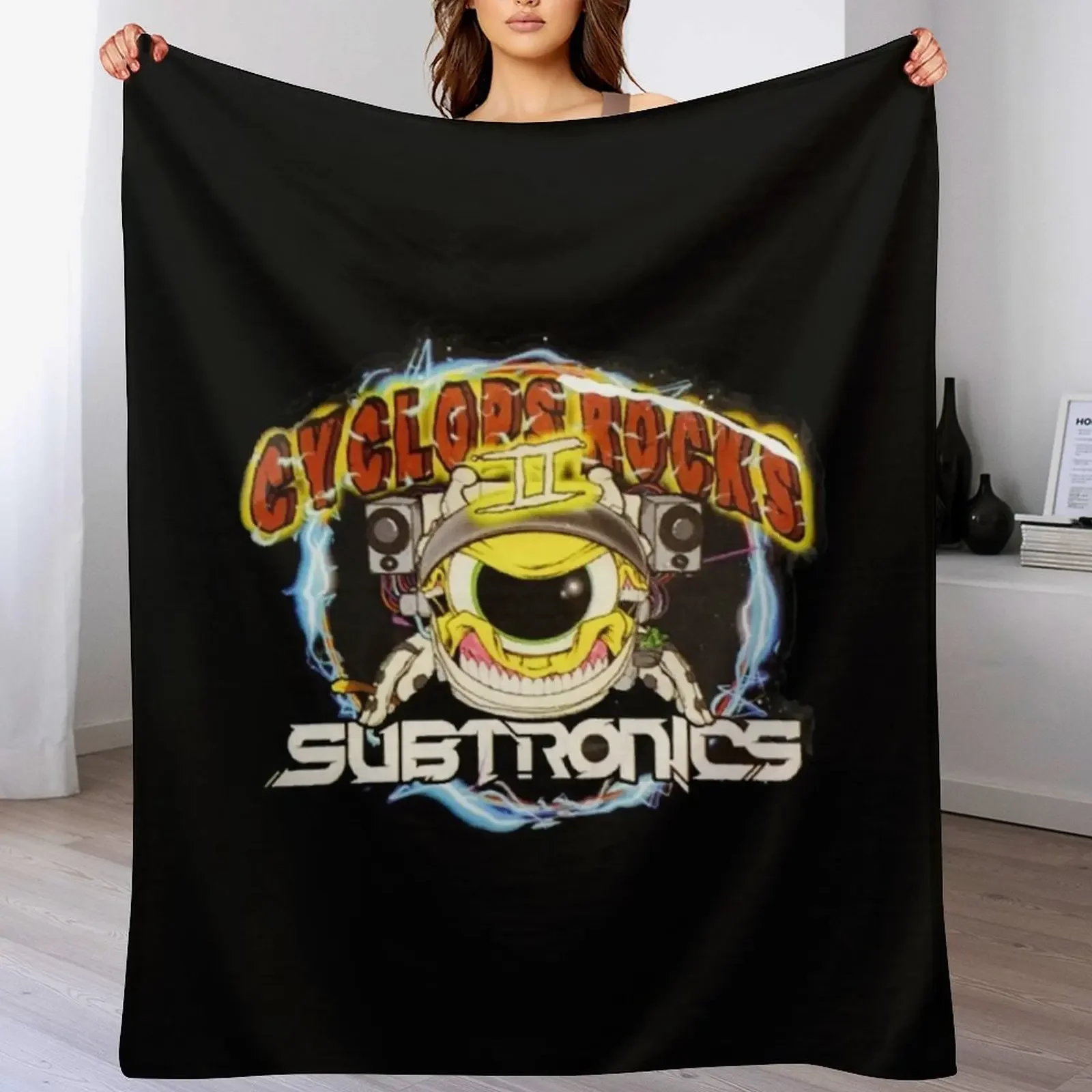 subtronics - Cyclops Rocks Throw Blanket Sofas heavy to sleep Blankets