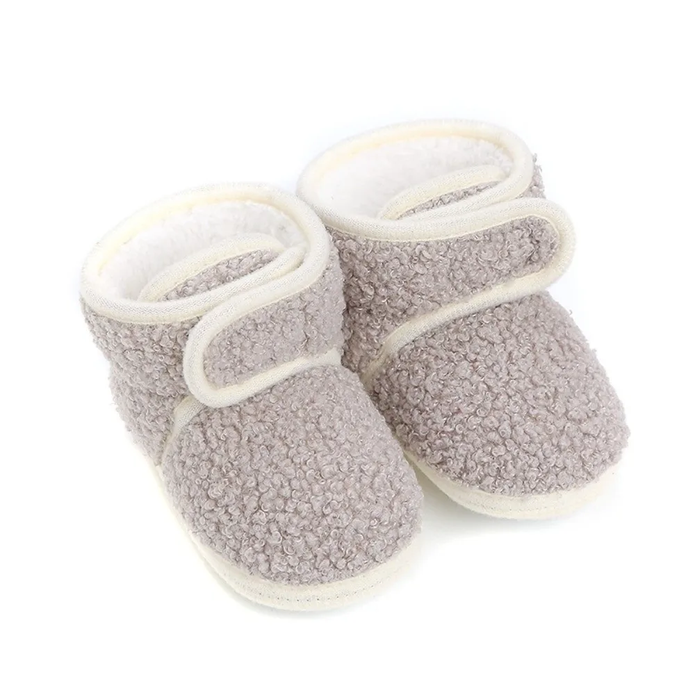 New Winter Warm Newborn Baby Shoes Casual Infant Girls Boys Soft Slipper Toddler Crib Boots Anti-Slip Socks Girls Boys