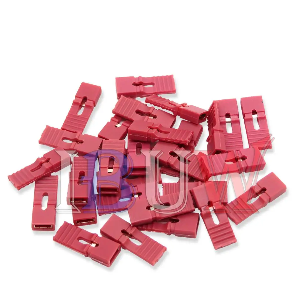 100PCS Jumper Cap 2.54mm Pitch Pin Header Connector Long Type Jumper Plug Cover DIY Repair Parts diygba