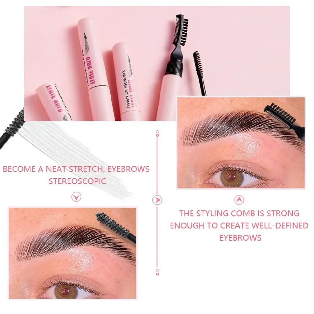 Portable Waterproof Eyebrow Styling Gel Natural 3D Eye Brows Styling Stereo Quick-drying Eyebrow Enhancers Cream Girl