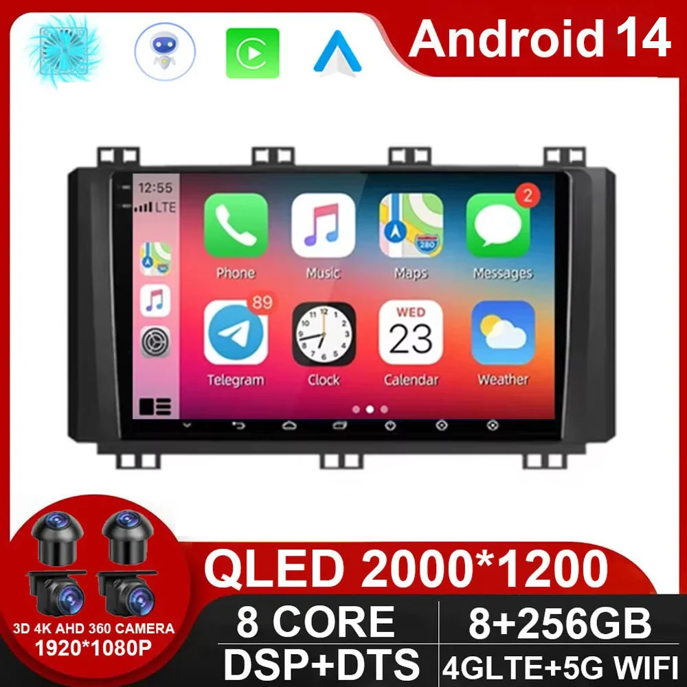 

Android 14 For SEAT Ateca Cupra 2016 - 2021 Touch Screen Autoradio Car Stereo Radio Video Player Navigation GPS Multimedia