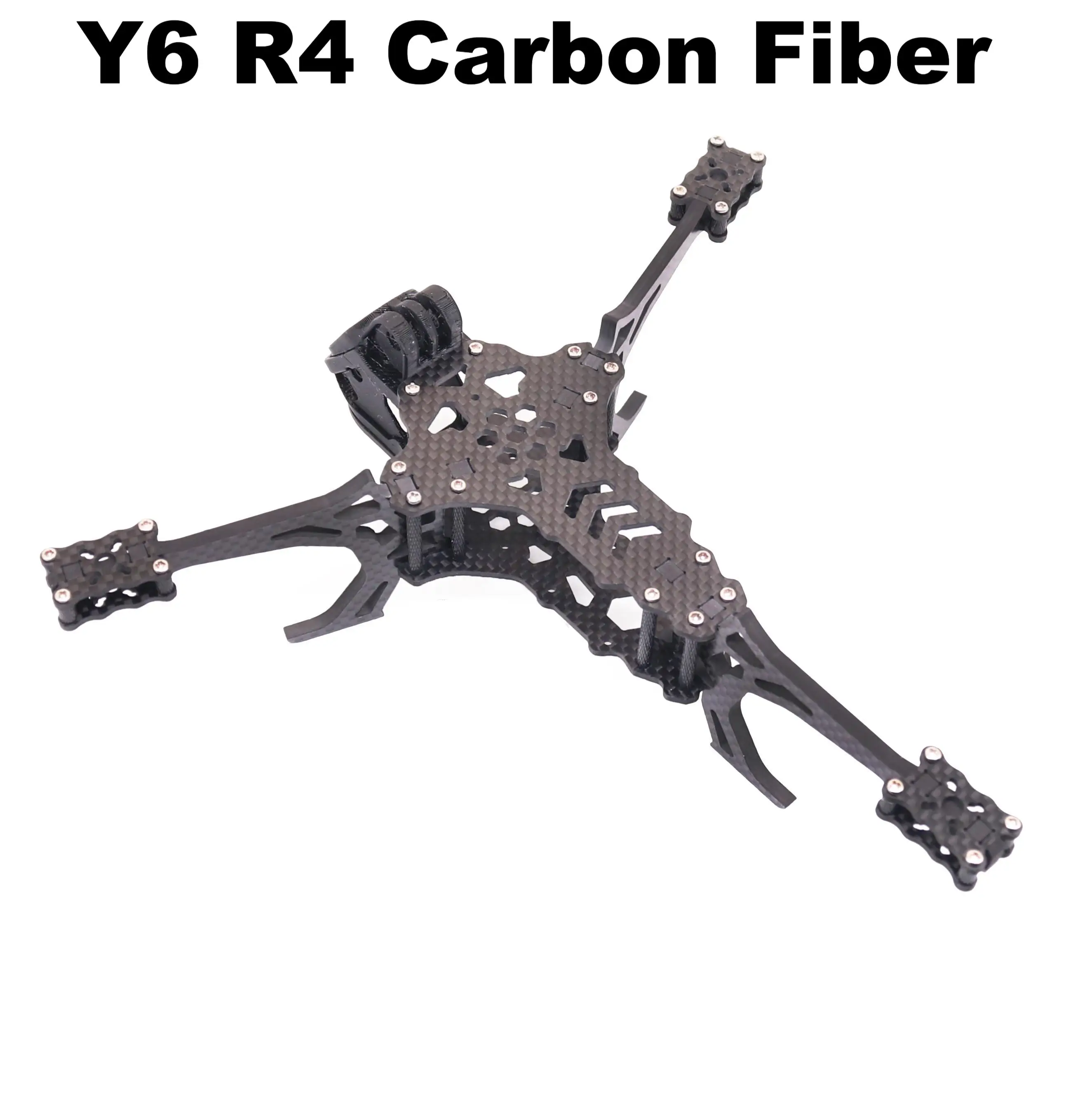 Kit de estrutura de drone fpv y6r4, 4 polegadas, fibra de carbono, corrida, quadcopter, estilo livre, inav, Beatflight, f722, ardupilot, px4, controle de voo