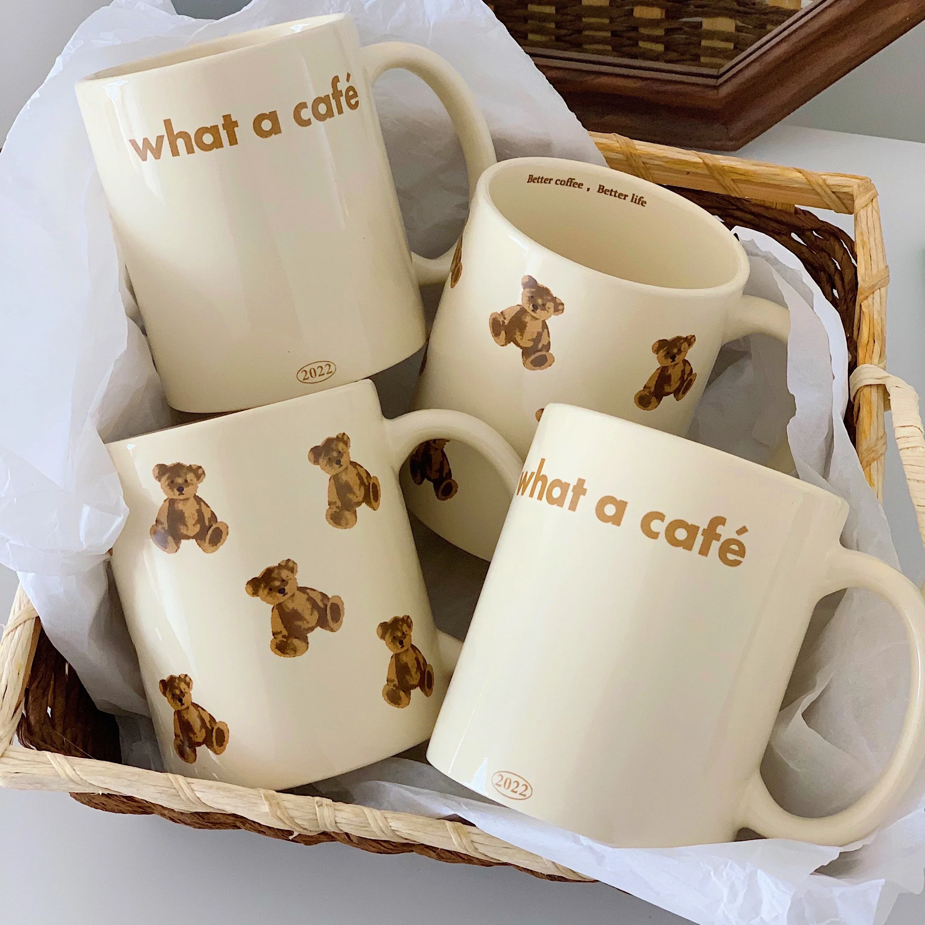 Adorable Cartoon Bear Mug, Heat-resistant and Stylish Ceramic Cup, Ideal for Breakfast and Brunch