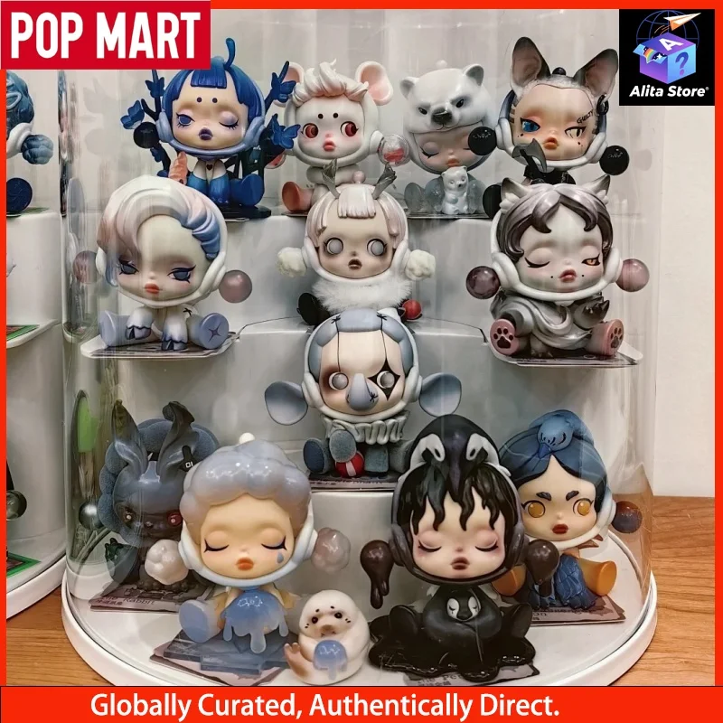 

In-Stock Popmart Skullpanda Dream-Eating Animals Series Blind Box Figure Gift For Girls Trendy Toys Popmart Official Vinyl serie