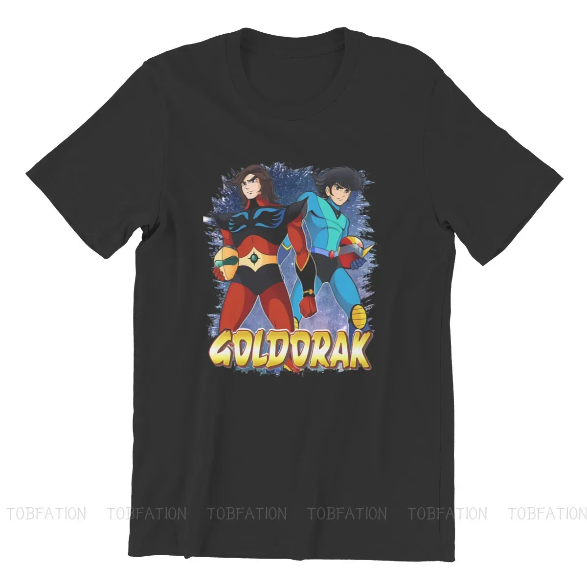 UFO Robot Goldrake Grendizer Anime With Actarus and Alcor Premium Tshirt Vintage Men Tops Large Cotton Crewneck T Shirt