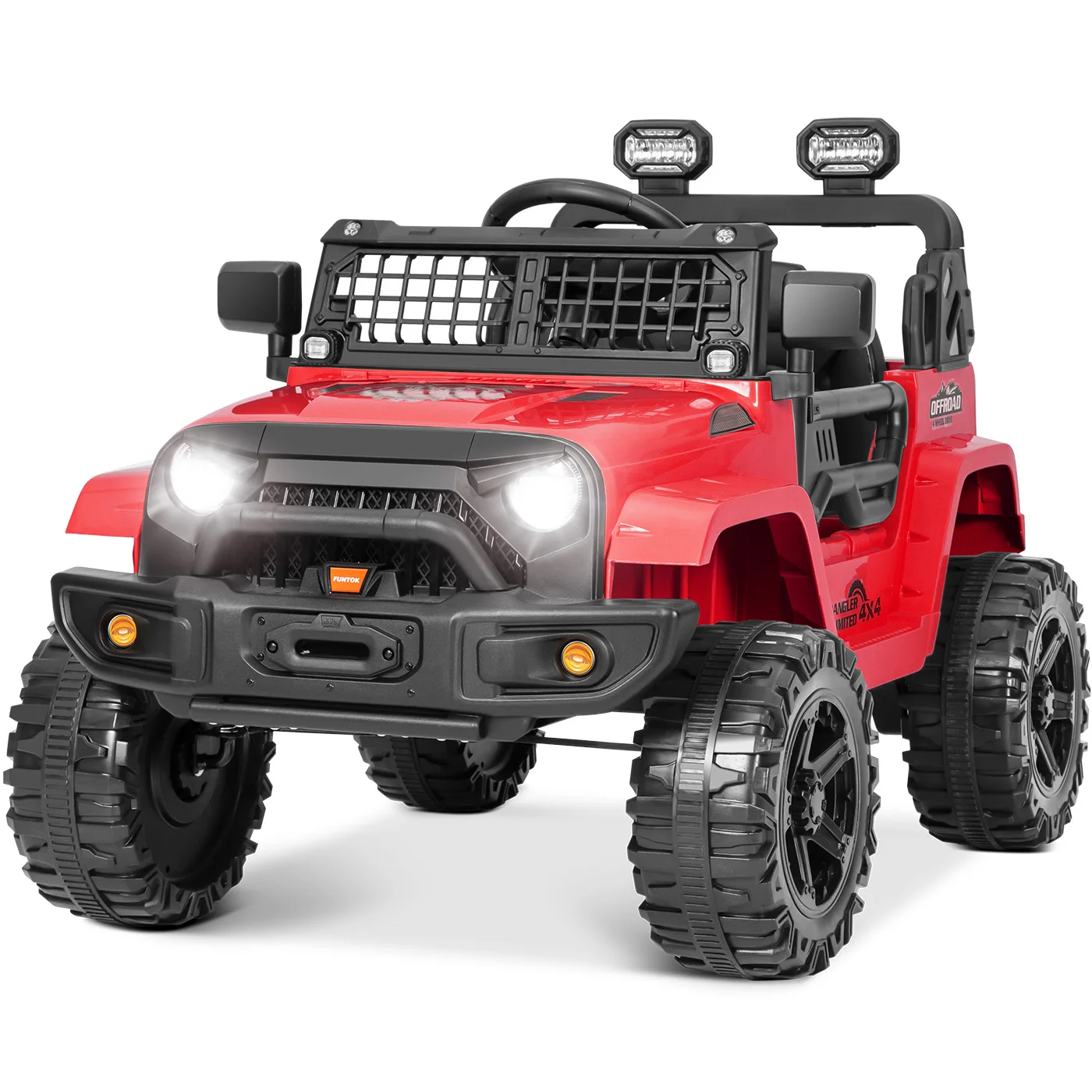 12V Remote Control Ride On Truck Battery Powered Small Off-road Electric Single Seat Car LED Lights Kids' Ride on Vehicles