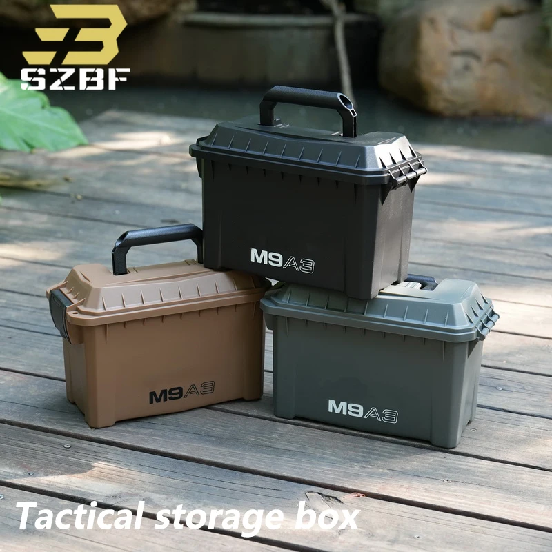 Tactical PP Ammunition Box Plastic Waterproof Shockproof Ammunition Accessory And Tool Box Storage Protection Equipment