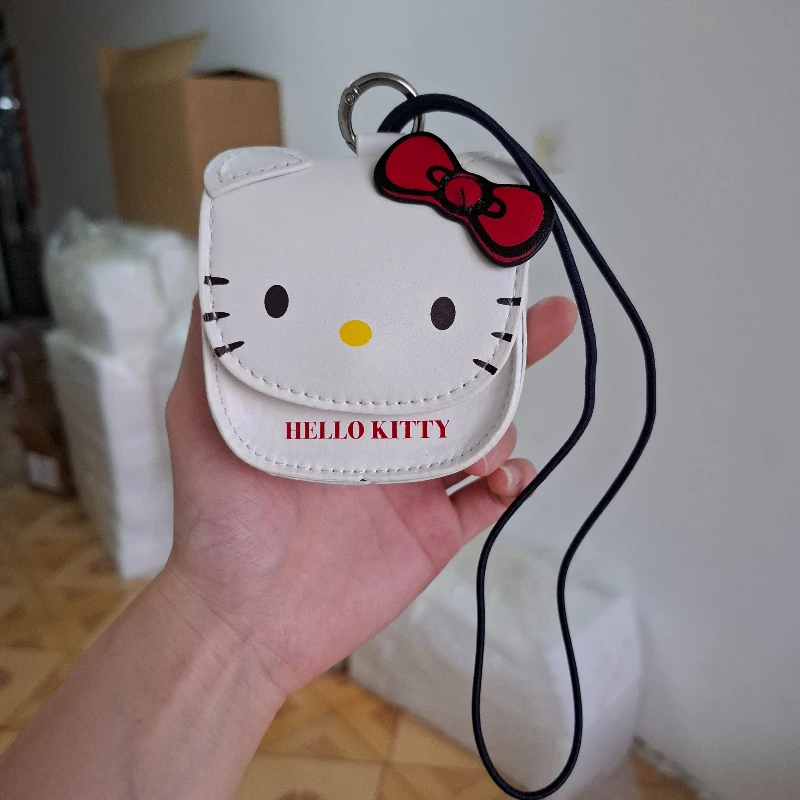 กระเป๋าใส่กุญแจลายเฮลโลคิตตี้น่ารัก กระเป๋าใส่เหรียญ แพ็คเกจป้องกันกุญแจ ใช้ได้ทั้งนอกบ้านและเล่นกีฬา ชุดอุปกรณ์ขนาดเล็ก กระเป๋าถือขนาดมินิ