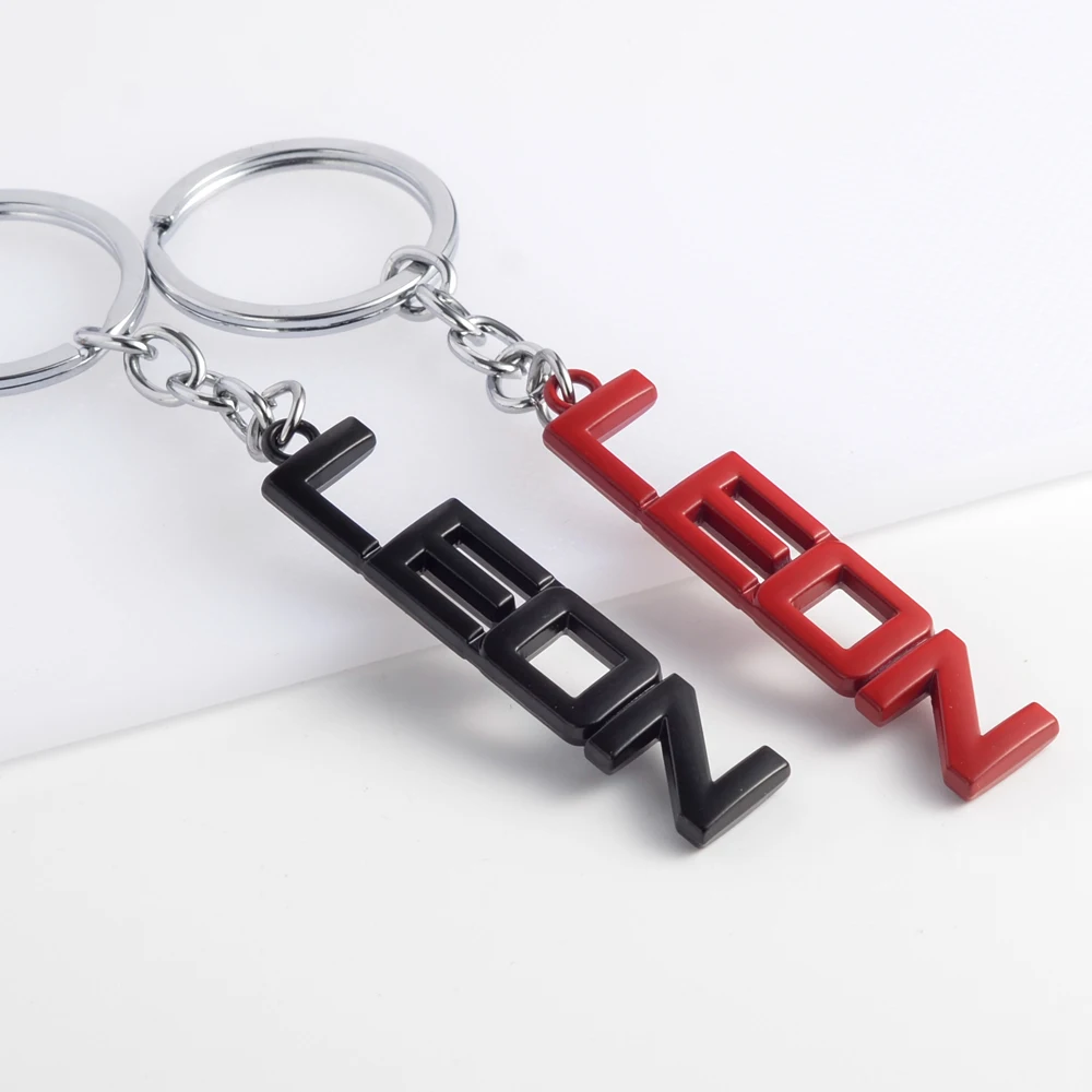 Car Keychain For Seat Leon Logo Metal Keyring Key Ring Holder LEON 5f Accessories