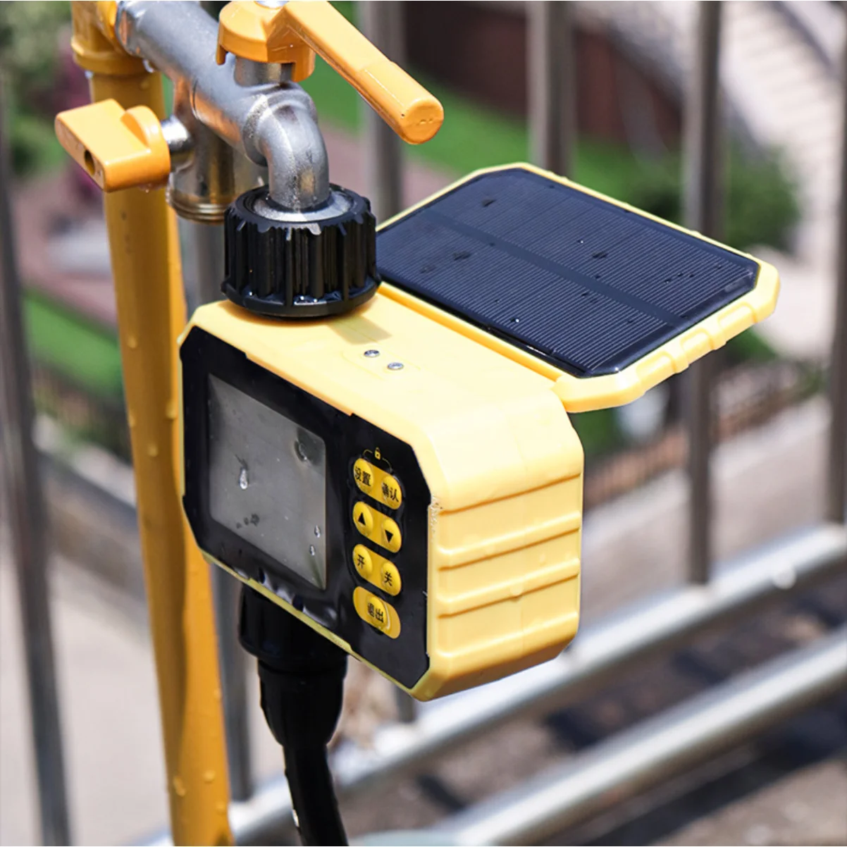 

Outlets Solar Irrigation Timer Smart Control Automatic Irrigation System Outdoor Water Timer Garden Watering Tool