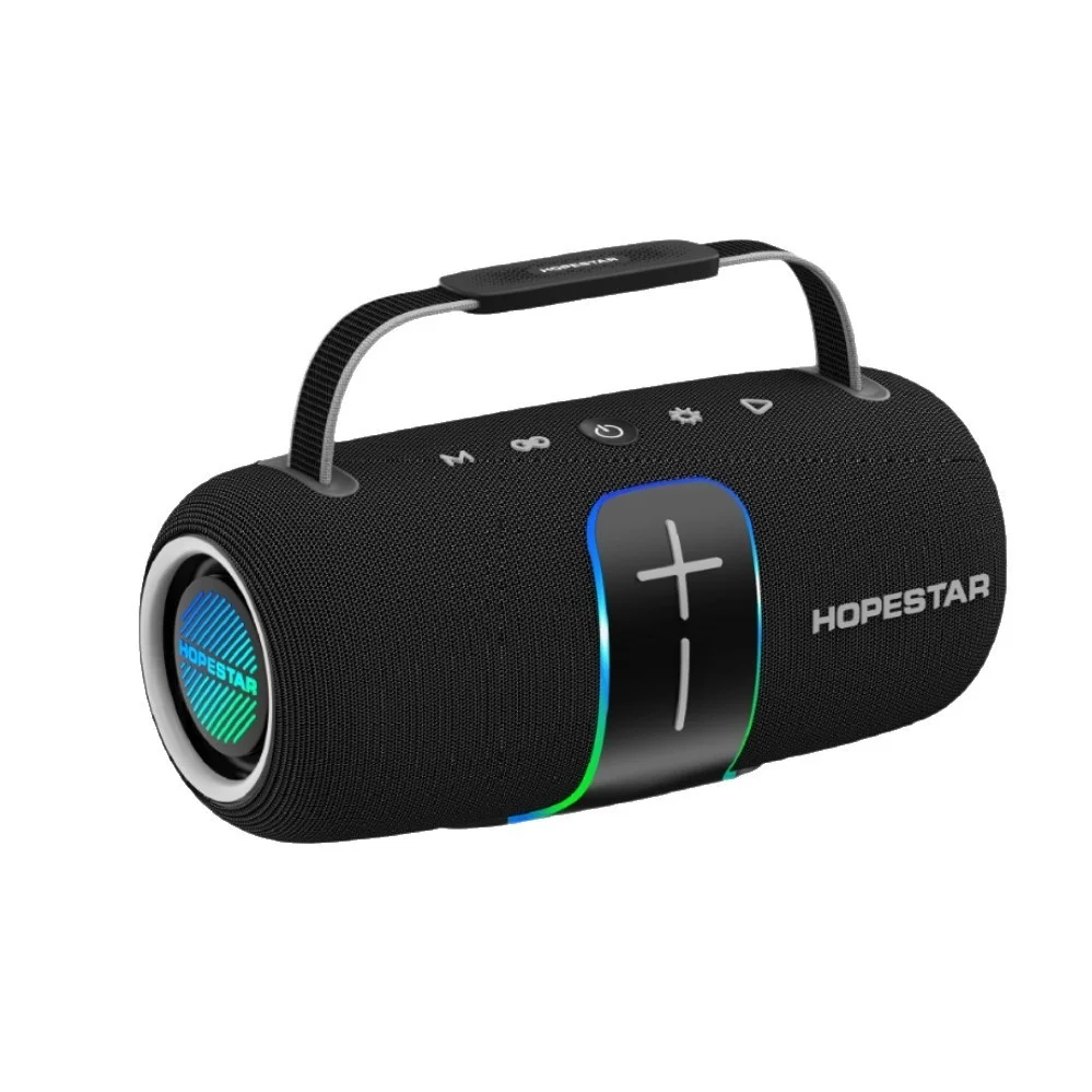 

Портативная Bluetooth-колонка, мощная беспроводная колонка для улицы, сабвуфер с басами и ручкой для переноски, для дома, вечеринок, путешествий