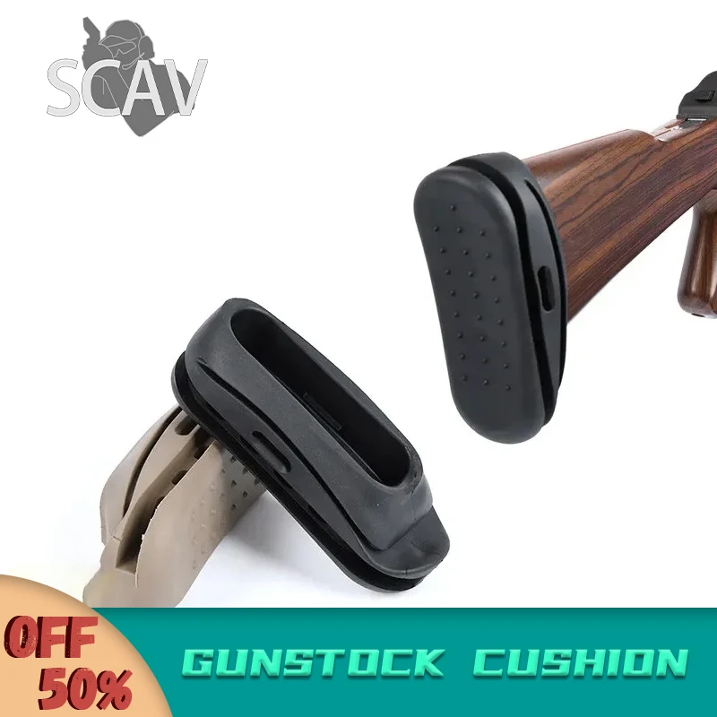 

Tactical Airsoft Gun Rifle AK 47 AK74 AK74U SVD AKM Buttstock Stock Pad Shockproof Rubber Gunstock Cushion Accessories Paintball